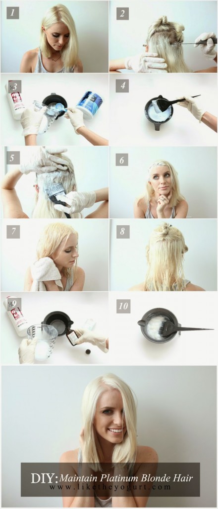 DIY Maintaining Platinum Blonde Hair