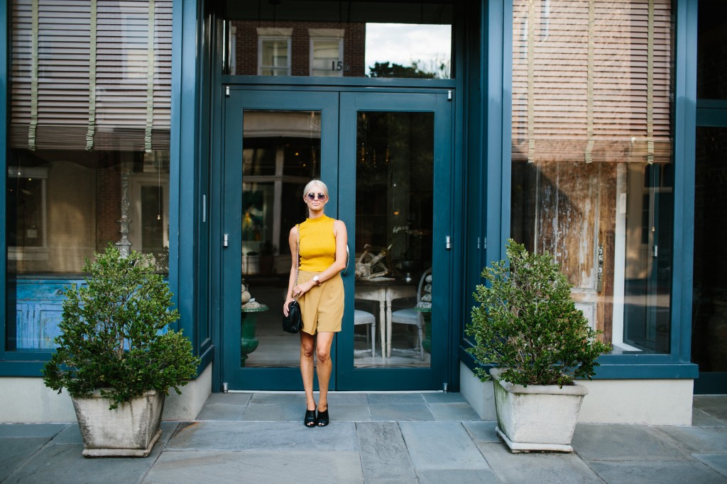 Mustard Monochrome // Charleston Fashion Blogger, Dannon Like The Yogurt