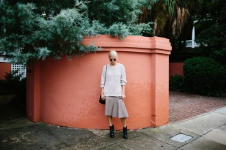Witching Hour with Nordstrom Rack leather midi skirt, ankle boots and sweater Fall 2015 // Charleston Blogger Dannon Like The Yogurt