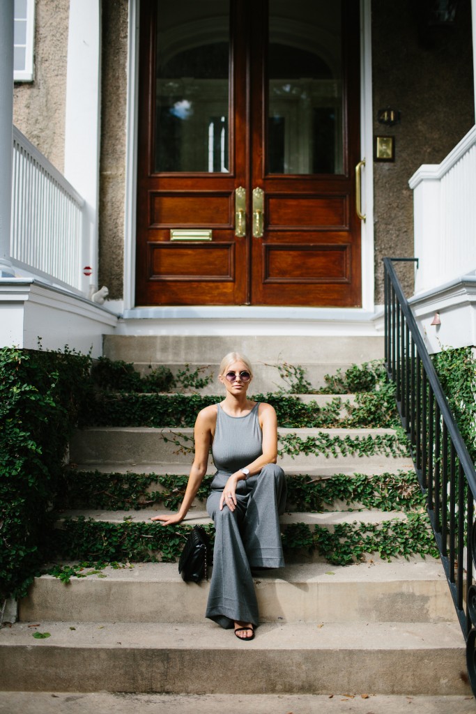 Wide Pants and Ribbed Bodysuit H&M Grey // Charleston Fashion Blogger Dannon Like The Yogurt