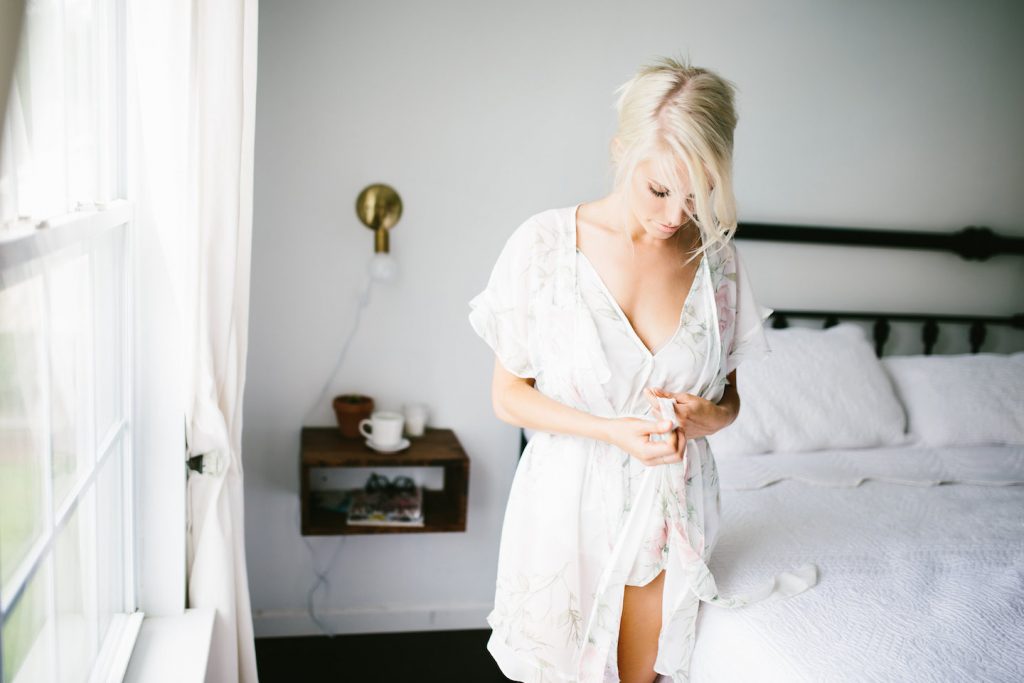 Homebodii Sofia Frill Romper sleepwear lingerie bridal wedding day // Charleston Fashion Blogger Dannon Like The Yogurt 