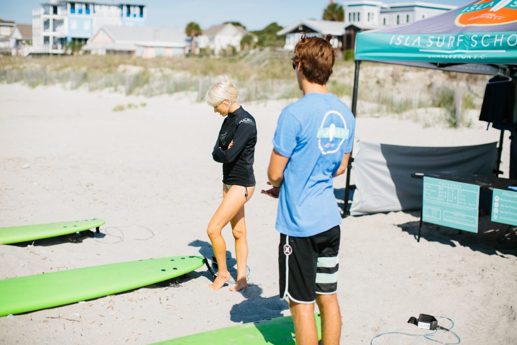 Isla Surf School surfing lessons folly beach, sc // Charleston Fashion Blogger Dannon K. Collard Like The Yogurt