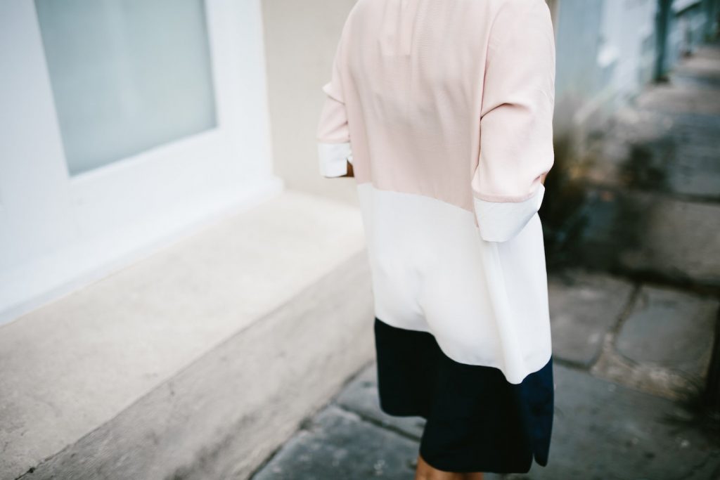 Topshop Colorblock Dress OversizedBlogger Style 2016 Nordstrom // Charleston Fashion Blogger Dannon Like The Yogurt