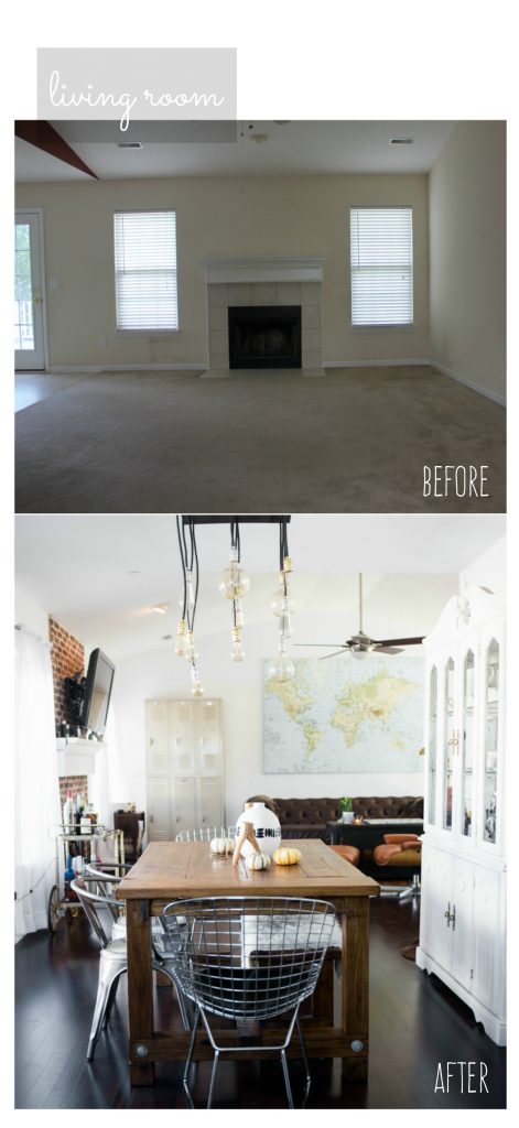Our First Home Like The Yogurt before and after home renovation loft industrial style // Charleston Fashion Blogger Dannon Like The Yogurt 