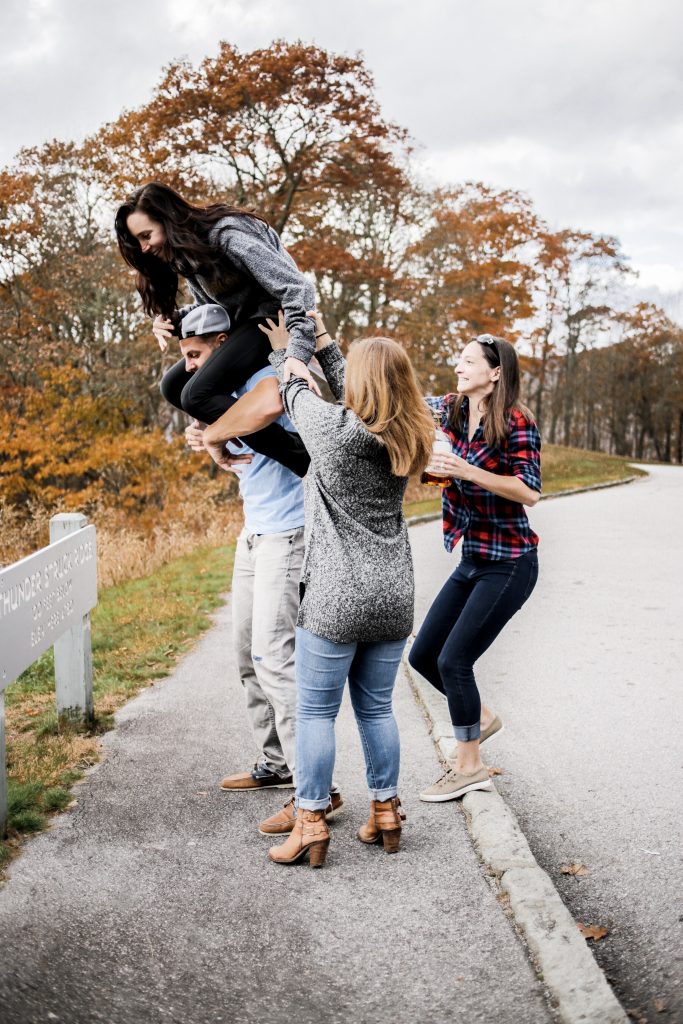 Mountain Weekend Fall in Maggie Valley NC lake junaluska Asheville North Carolina Brewery bonfire nights s’mores chili log cabin autumn retreat friends hot tub Charleston Fashion Blogger Dannon Like The Yogurt