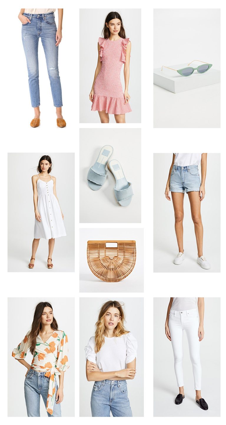 Shopbop Sale Spring 2018 styles cult gaia pastels c/mo collective slide mules cat eye sunglasses mom jeans // charleston fashion blogger dannon k collard like the yogurt