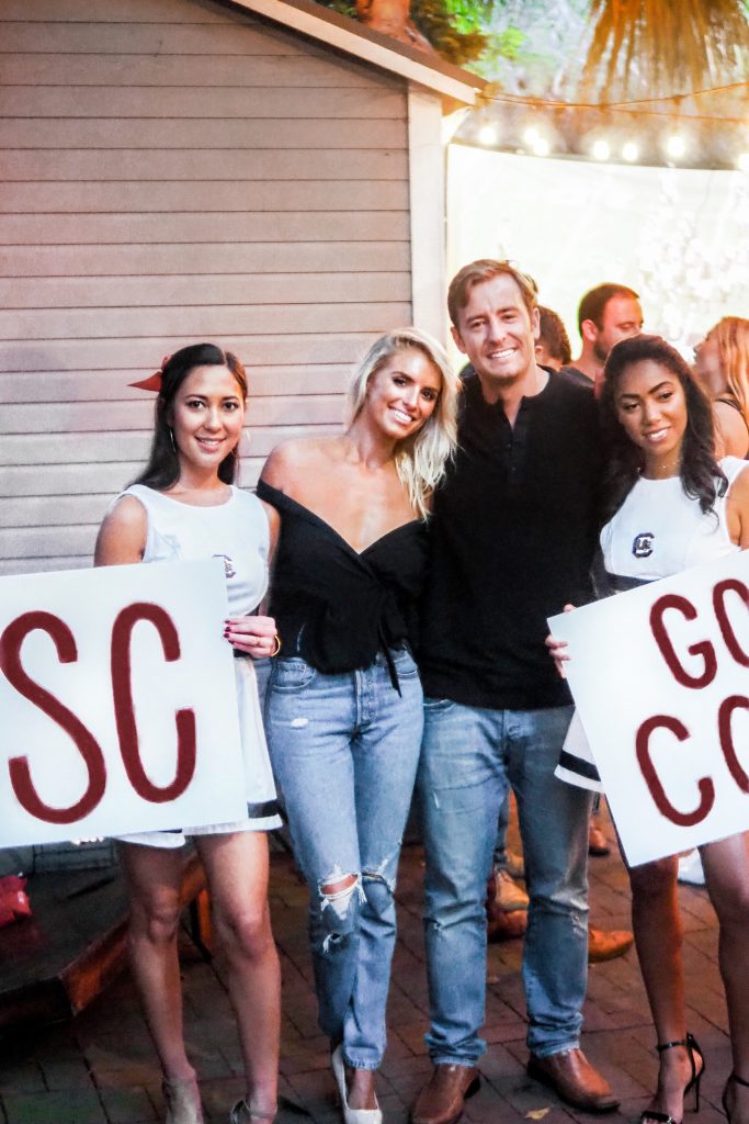 carolina gamecocks tailgate themed party // charleston fashion lifestyle blogger dannon k collard